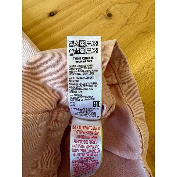EUC Mark & Spencer Girls 6-7 Dress Pink Overall Jumper Overall - Picture 7 of 8